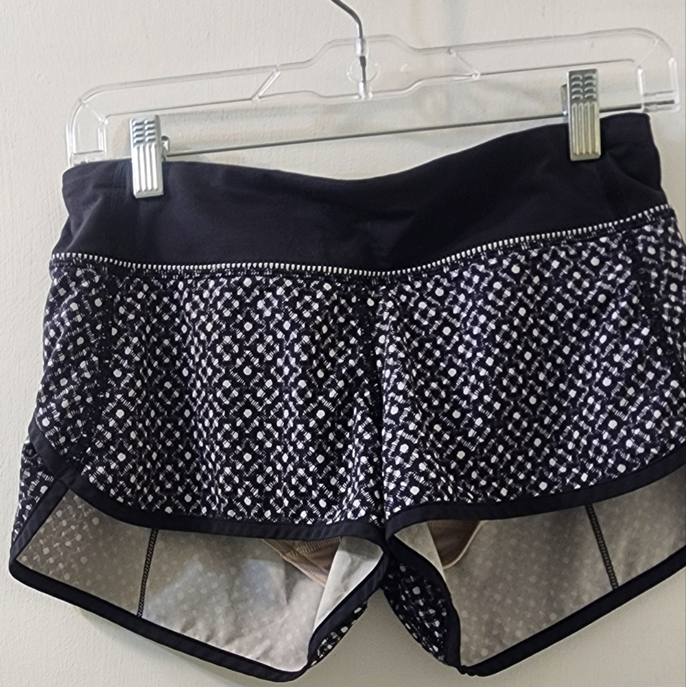 lululemon athletica Black and White Athletic Shorts